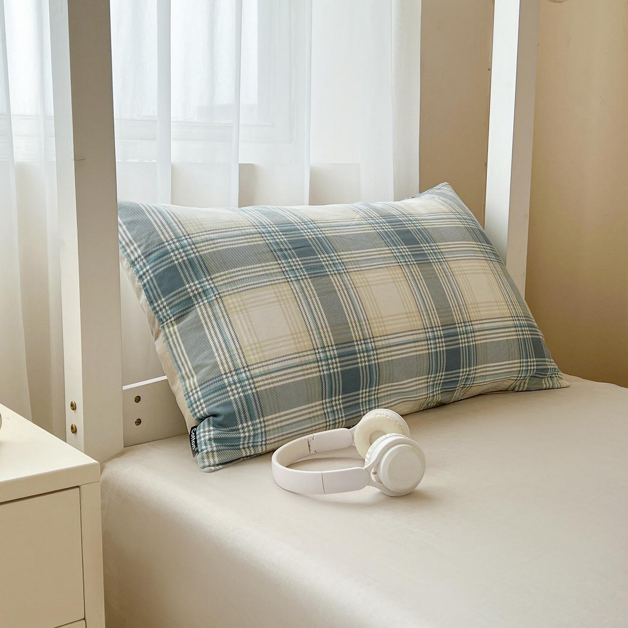 91家纺网 家纺一手货源 找家纺 涵宸2025新款全棉宿舍学生款三件套四件套 英伦格