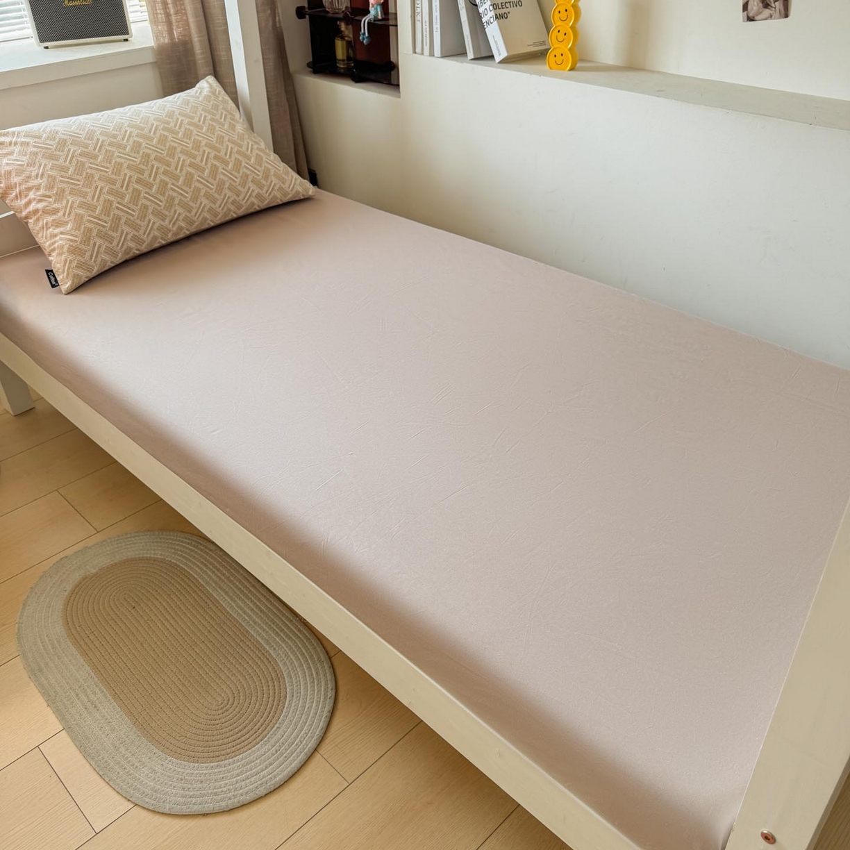 91家纺网 家纺一手货源 找家纺 涵宸2025新款全棉宿舍学生款三件套四件套 云沫