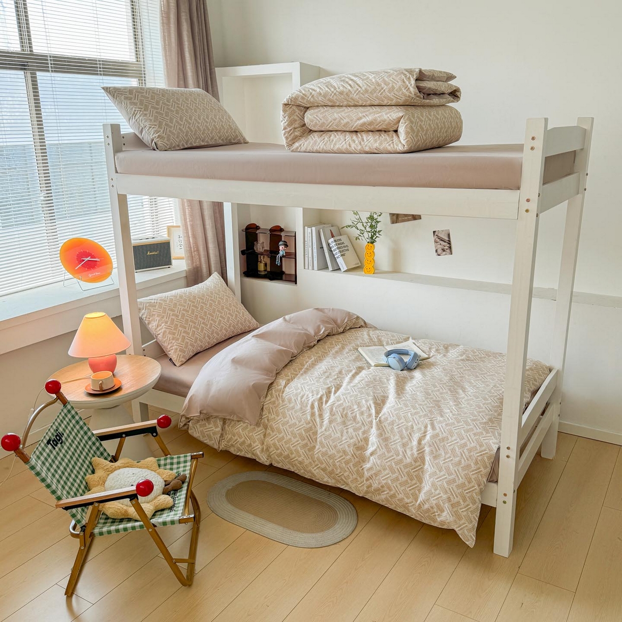 91家纺网 家纺一手货源 找家纺 涵宸2025新款全棉宿舍学生款三件套四件套 云沫