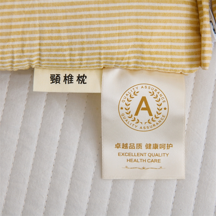 91家纺网 家纺一手货源 找家纺 织布人 2025新款荞麦枕A类纯棉条纹无印风组合牵引颈椎枕头枕芯荞麦护颈枕芯 咖色 三角35x16cm 方枕35x20cm组合枕/只