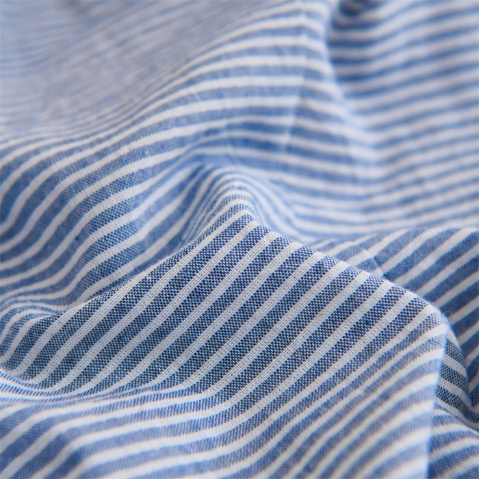 91家纺网 家纺一手货源 找家纺 织布人 2025新款荞麦枕A类纯棉条纹无印风组合牵引颈椎枕头枕芯荞麦护颈枕芯 蓝 三角35x16cm 方枕35x20cm组合枕/只