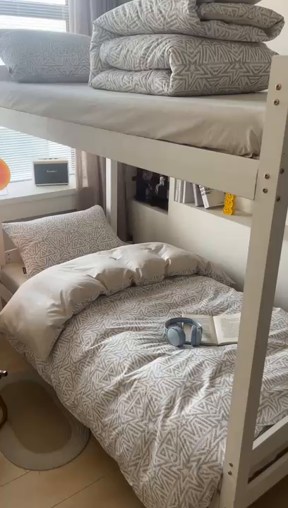 91家纺网 家纺一手货源 找家纺 涵宸2025新款全棉宿舍学生款三件套四件套 星季