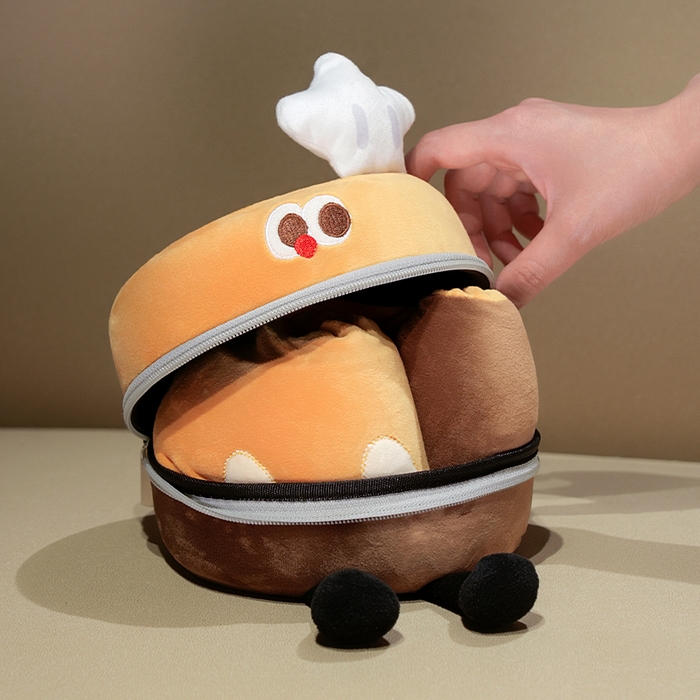 91家纺网 家纺一手货源 找家纺 （总）仟亿莱 2025春夏新款美食系列记忆棉U枕套盒