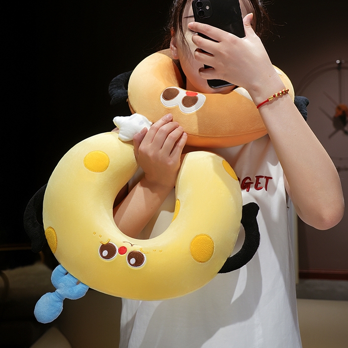 91家纺网 家纺一手货源 找家纺 仟亿莱 2025春夏新款美食系列记忆棉U枕套盒 组合图仅供参考 35X38cmU枕/只