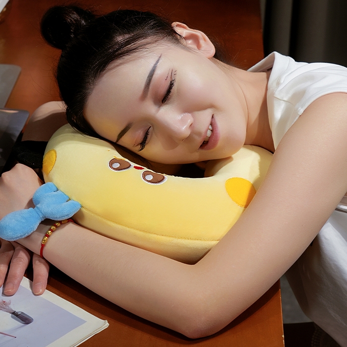 91家纺网 家纺一手货源 找家纺 仟亿莱 2025春夏新款美食系列记忆棉U枕套盒 套盒U枕芝士 17X20cm盒子/个