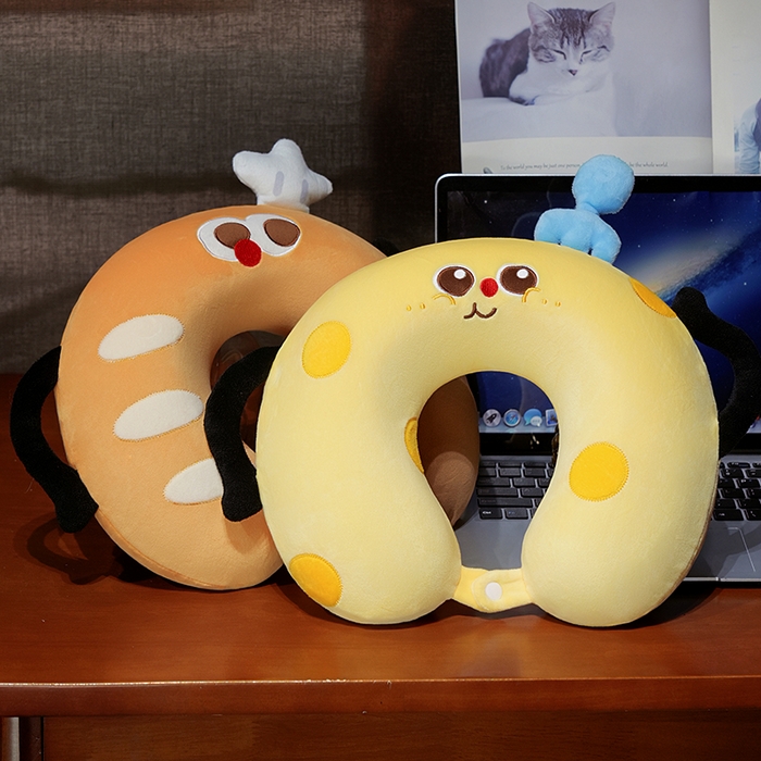 91家纺网 家纺一手货源 找家纺 仟亿莱 2025春夏新款美食系列记忆棉U枕套盒 组合图仅供参考 35X38cmU枕/只