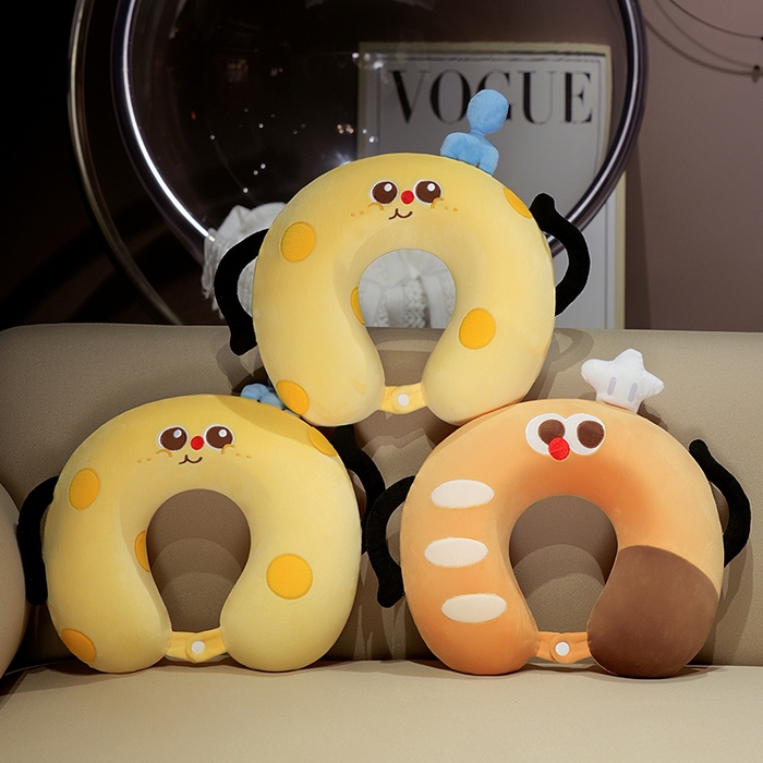 91家纺网 家纺一手货源 找家纺 仟亿莱 2025春夏新款美食系列记忆棉U枕套盒 组合图仅供参考 35X38cmU枕/只