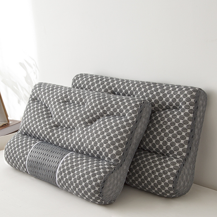 91家纺网 家纺一手货源 找家纺 （总）织布人 2025新款枕芯针织圆柱按摩SPA颈椎养护牵引枕头枕芯家用防落枕枕芯