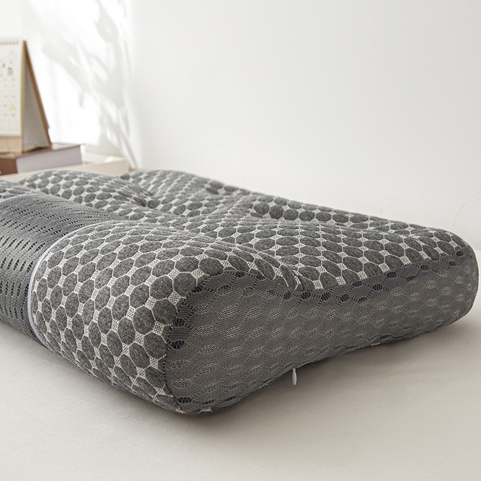 91家纺网 家纺一手货源 找家纺 （总）织布人 2025新款枕芯针织圆柱按摩SPA颈椎养护牵引枕头枕芯家用防落枕枕芯