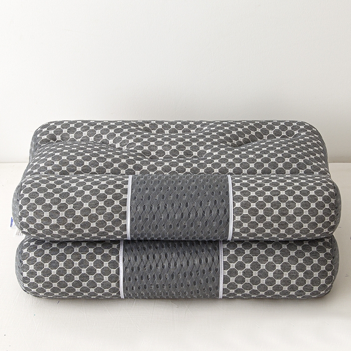 91家纺网 家纺一手货源 找家纺 织布人 2025新款枕芯针织圆柱按摩SPA颈椎养护牵引枕头枕芯家用防落枕枕芯 黑色 40x65cm 低枕/只