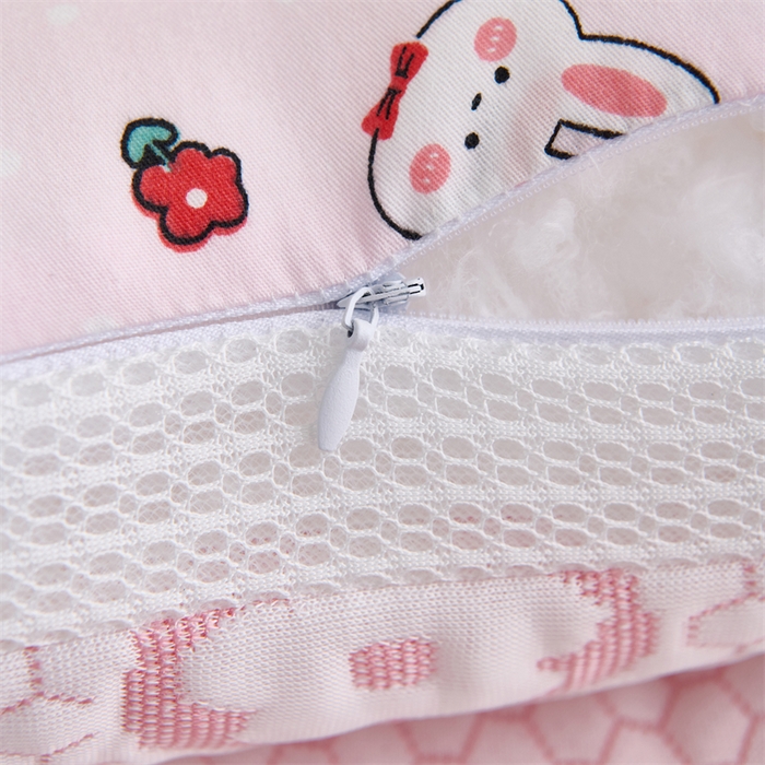 91家纺网 家纺一手货源 找家纺 （总）织布人 2025新款枕芯双面可用儿童枕学生枕头枕芯A版凉豆豆B版全棉卡通枕芯