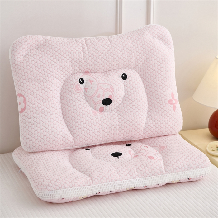 91家纺网 家纺一手货源 找家纺 （总）织布人 2025新款枕芯双面可用儿童枕学生枕头枕芯A版凉豆豆B版全棉卡通枕芯