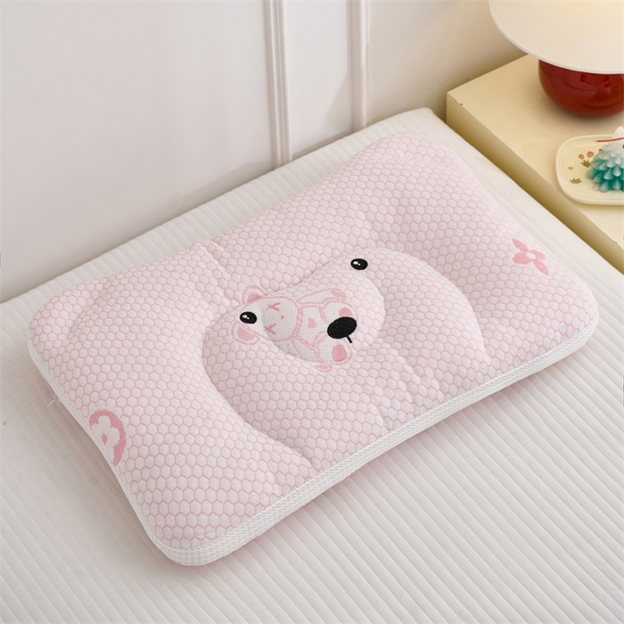 91家纺网 家纺一手货源 找家纺 （总）织布人 2025新款枕芯双面可用儿童枕学生枕头枕芯A版凉豆豆B版全棉卡通枕芯