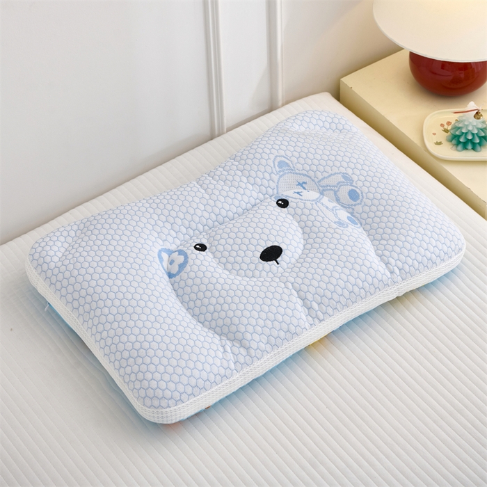 91家纺网 家纺一手货源 找家纺 （总）织布人 2025新款枕芯双面可用儿童枕学生枕头枕芯A版凉豆豆B版全棉卡通枕芯