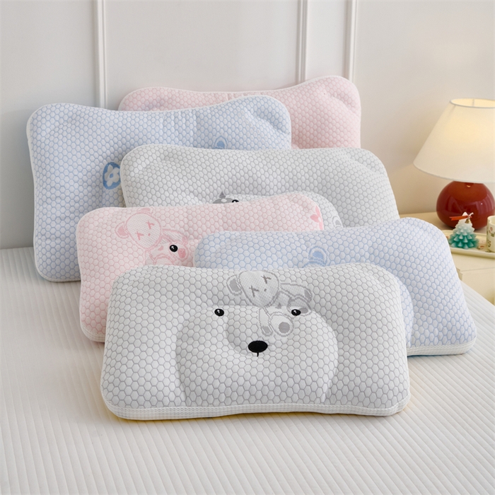 91家纺网 家纺一手货源 找家纺 织布人 2025新款枕芯双面可用儿童枕学生枕头枕芯A版凉豆豆B版全棉卡通枕芯 组合图仅供参考 30x50cm 儿童枕/只