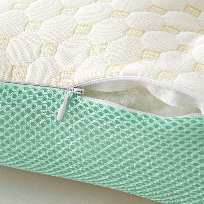 91家纺网 家纺一手货源 找家纺 织布人 2025新款枕芯针织圆柱按摩SPA颈椎养护牵引枕头枕芯家用防落枕枕芯 绿色 40x65cm 中枕/只