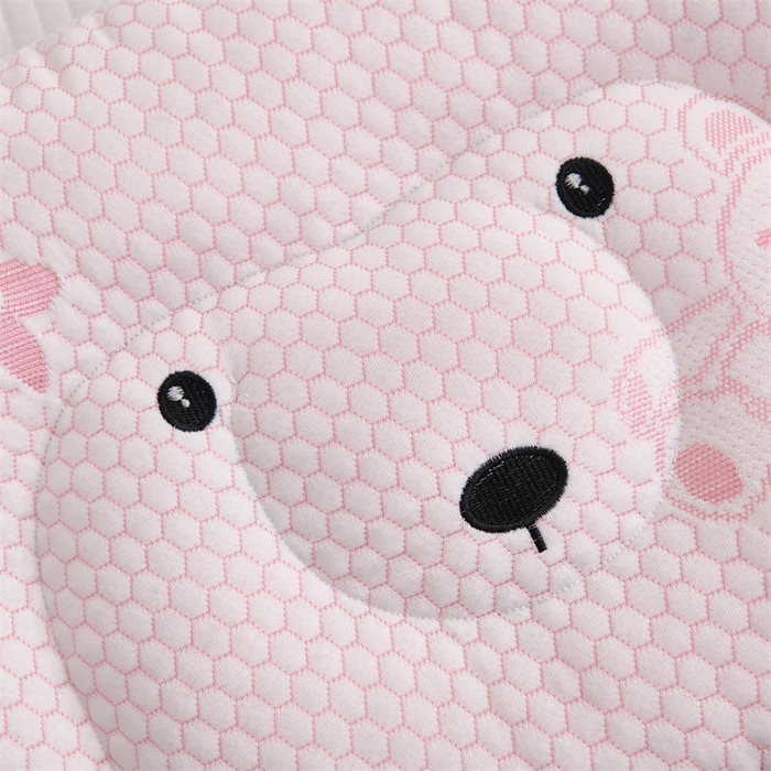 91家纺网 家纺一手货源 找家纺 织布人 2025新款枕芯双面可用儿童枕学生枕头枕芯A版凉豆豆B版全棉卡通枕芯 冰冰熊-粉小兔 40x60cm 学生枕/只