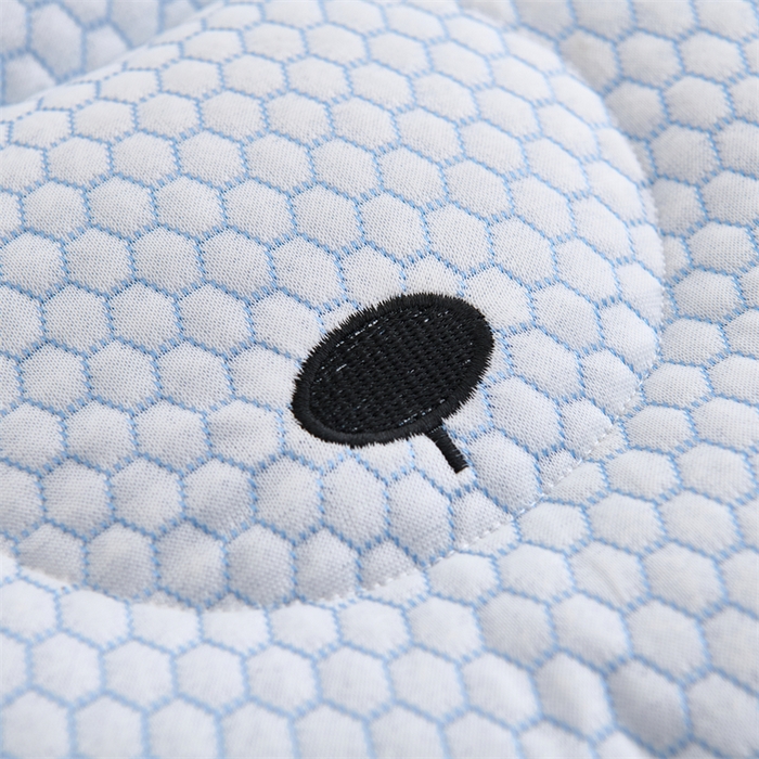 91家纺网 家纺一手货源 找家纺 织布人 2025新款枕芯双面可用儿童枕学生枕头枕芯A版凉豆豆B版全棉卡通枕芯 冰冰熊-蓝恐龙 40x60cm 学生枕/只