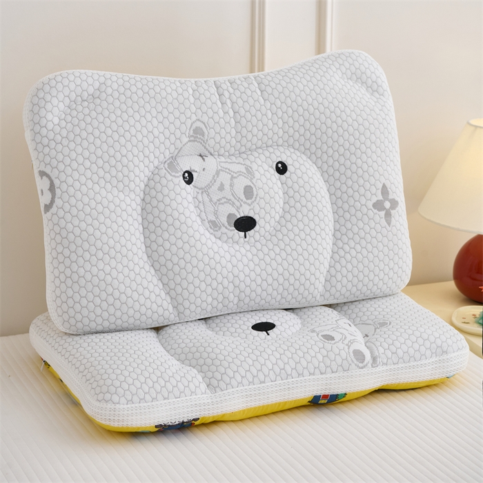 91家纺网 家纺一手货源 找家纺 织布人 2025新款枕芯双面可用儿童枕学生枕头枕芯A版凉豆豆B版全棉卡通枕芯 冰冰熊-小汽车 40x60cm 学生枕/只