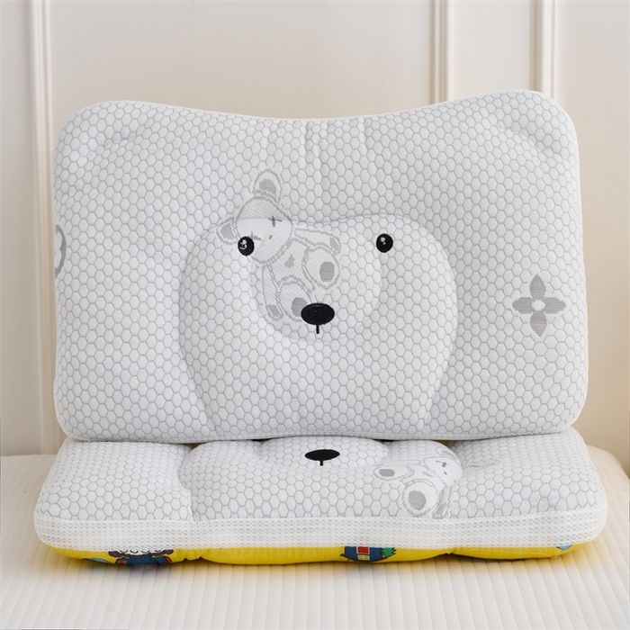 91家纺网 家纺一手货源 找家纺 织布人 2025新款枕芯双面可用儿童枕学生枕头枕芯A版凉豆豆B版全棉卡通枕芯 冰冰熊-小汽车 40x60cm 学生枕/只