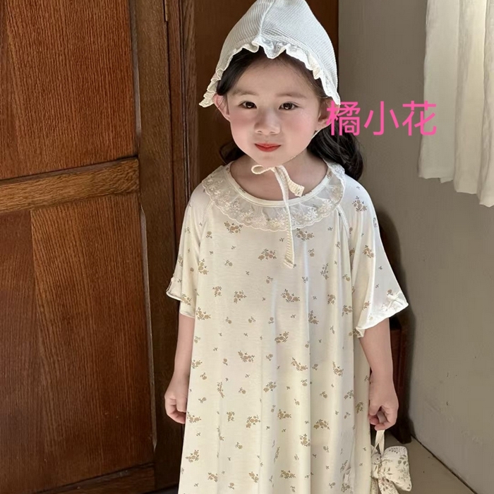 91家纺网 家纺一手货源 找家纺 （总）妍景家居生活馆 2025春夏新款儿童优可丝女童睡裙