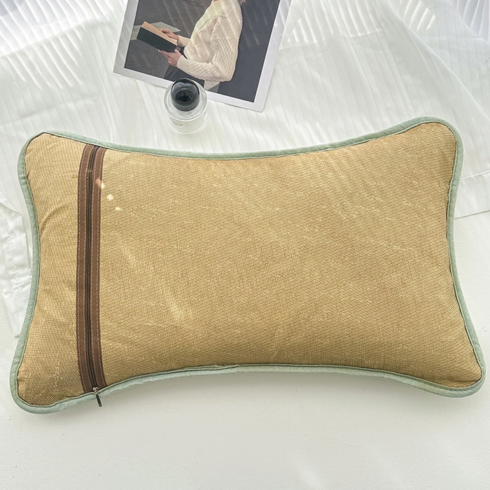 91家纺网 家纺一手货源 找家纺 织布人 2025新款荞麦枕夏凉枕冰豆豆凉感丝枕头茶香枕儿童学生宿舍枕头枕芯 冰豆豆凉感丝-熊猫竹荞麦枕 33x53cm/只