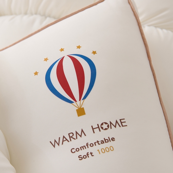 91家纺网 家纺一手货源 找家纺 卓昌2025新款热气球面包枕枕头枕芯 白色一只48*74cm