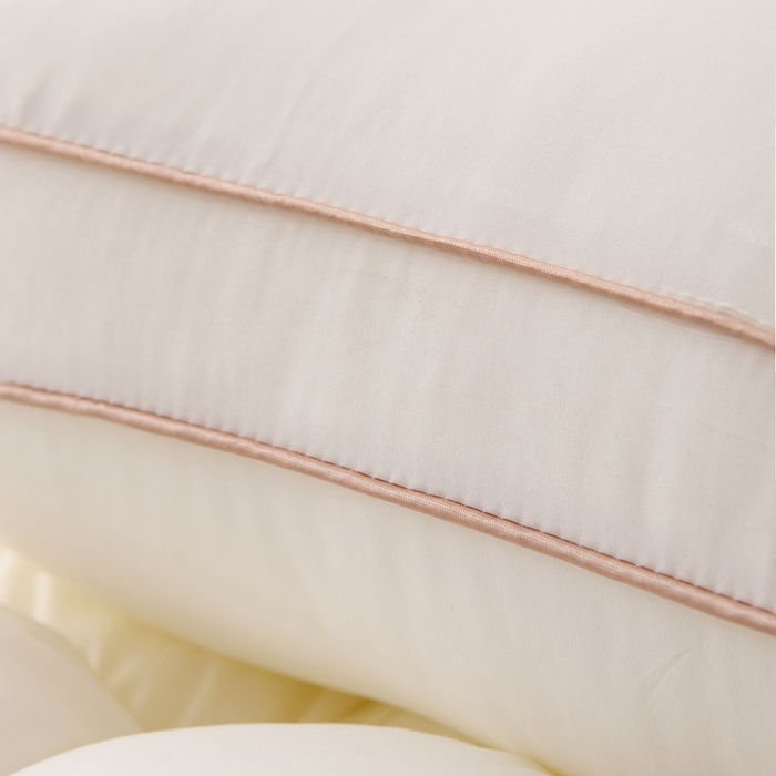 91家纺网 家纺一手货源 找家纺 卓昌2025新款热气球面包枕枕头枕芯 白色一对48*74cm