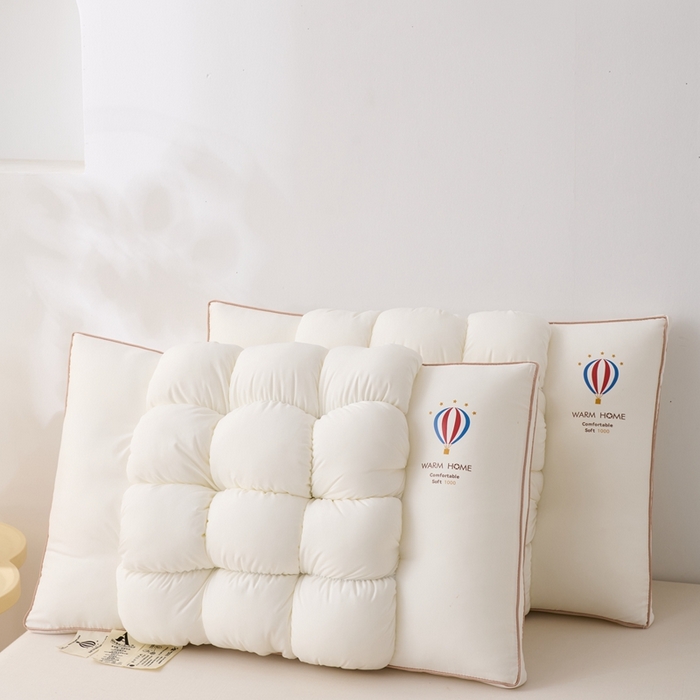 卓昌2025新款热气球面包枕枕头枕芯 白色一只48*74cm