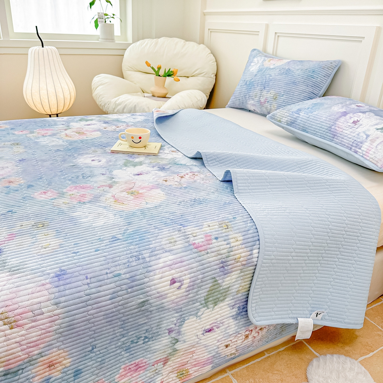 91家纺网 家纺一手货源 找家纺 橘夏家纺 2025新款莱赛尔天丝轻奢风多功能枕套单品枕套枕套单件 朝花夕拾