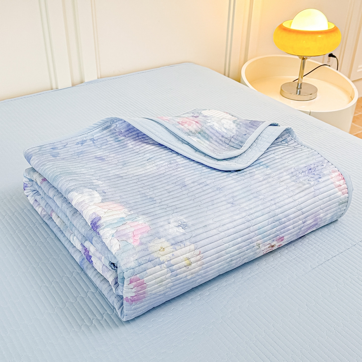 91家纺网 家纺一手货源 找家纺 橘夏家纺 2025新款莱赛尔天丝轻奢风多功能枕套单品枕套枕套单件 朝花夕拾