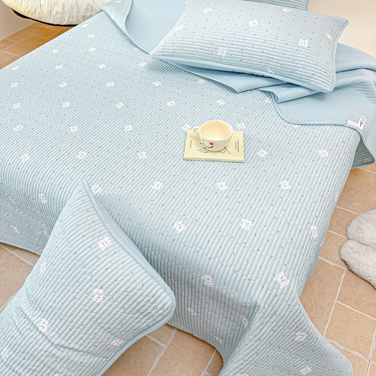 91家纺网 家纺一手货源 找家纺 橘夏家纺 2025新款莱赛尔天丝轻奢风多功能枕套单品枕套枕套单件 萌宠小奶汪