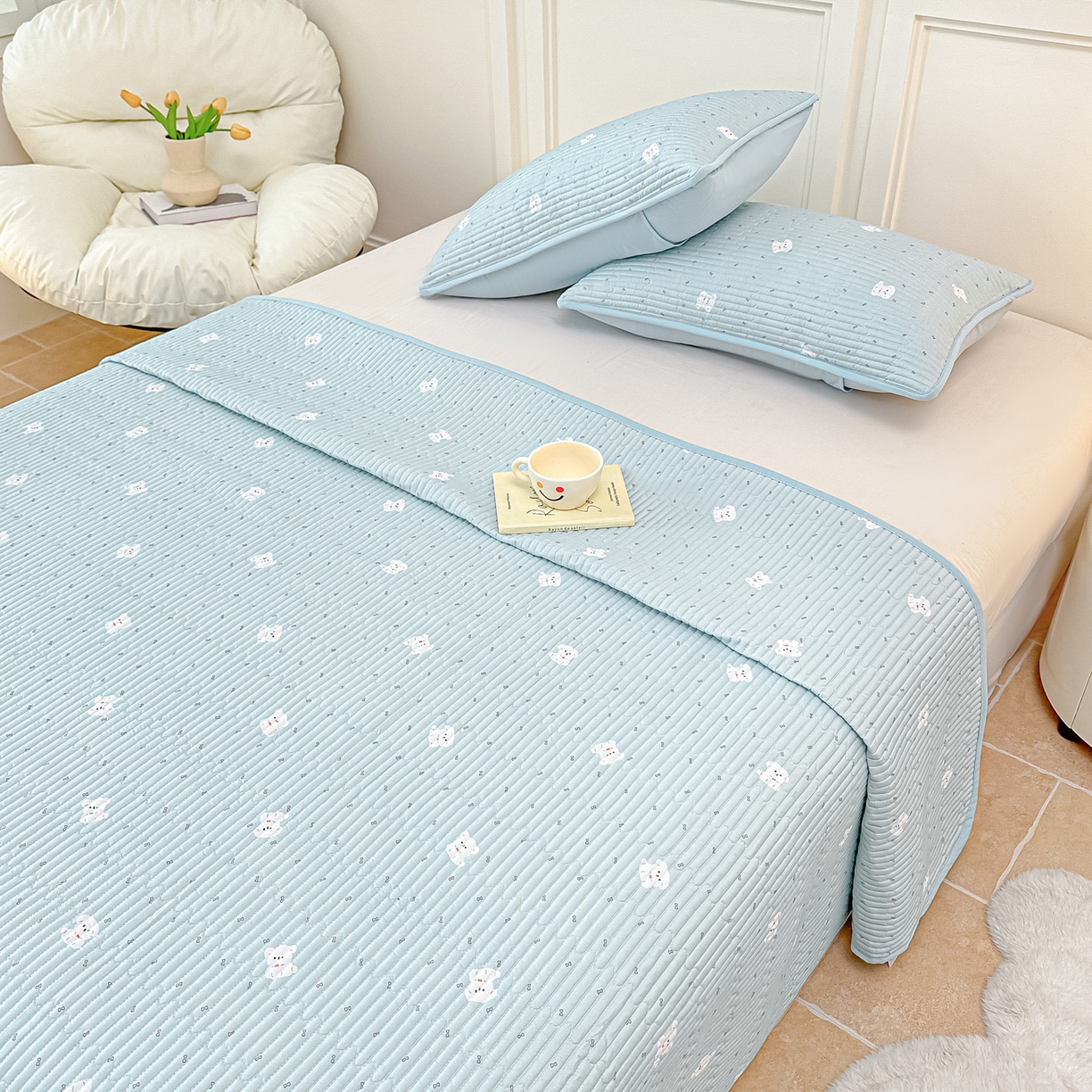 91家纺网 家纺一手货源 找家纺 橘夏家纺 2025新款莱赛尔天丝轻奢风多功能枕套单品枕套枕套单件 萌宠小奶汪