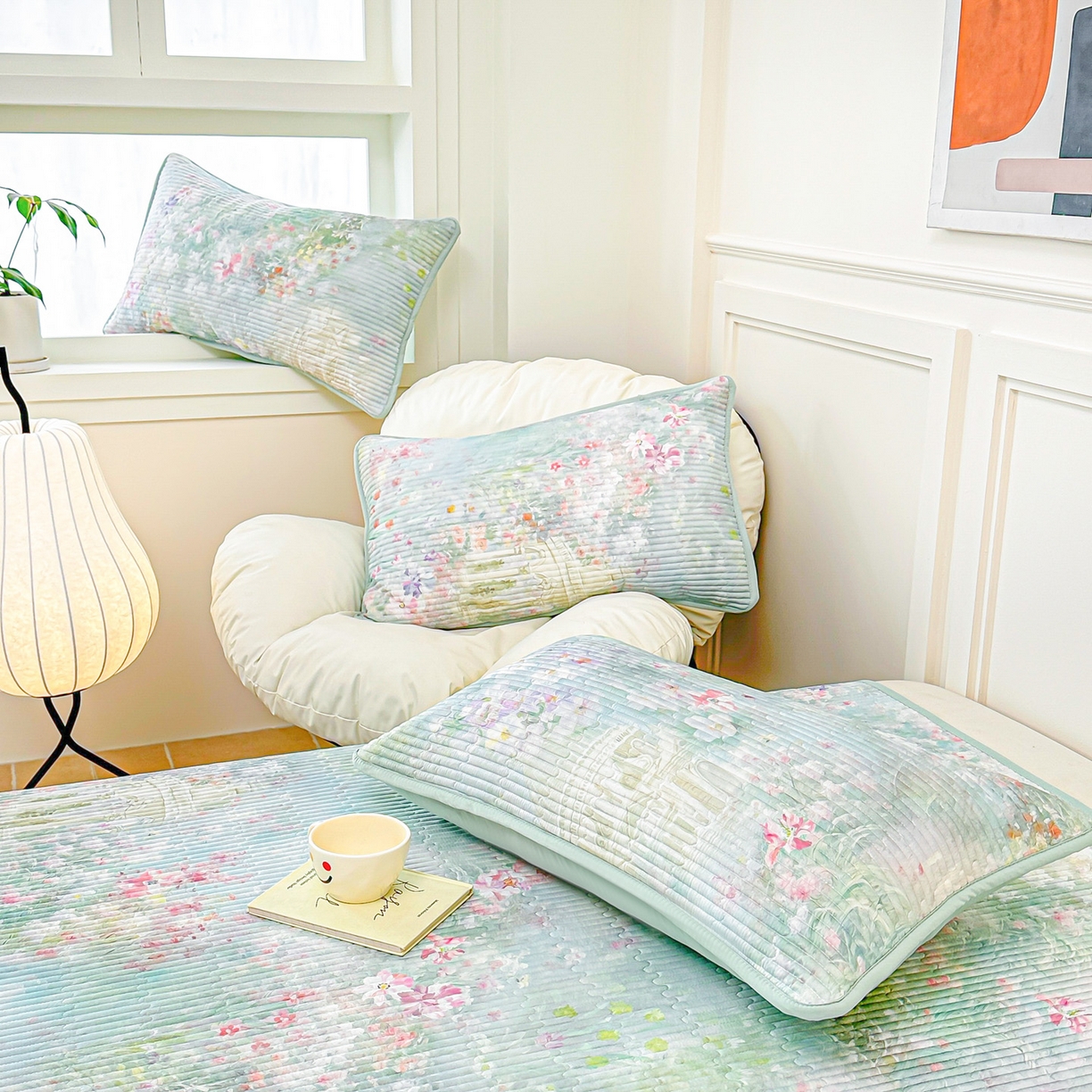 91家纺网 家纺一手货源 找家纺 橘夏家纺 2025新款莱赛尔天丝轻奢风多功能枕套单品枕套枕套单件 米粒之家