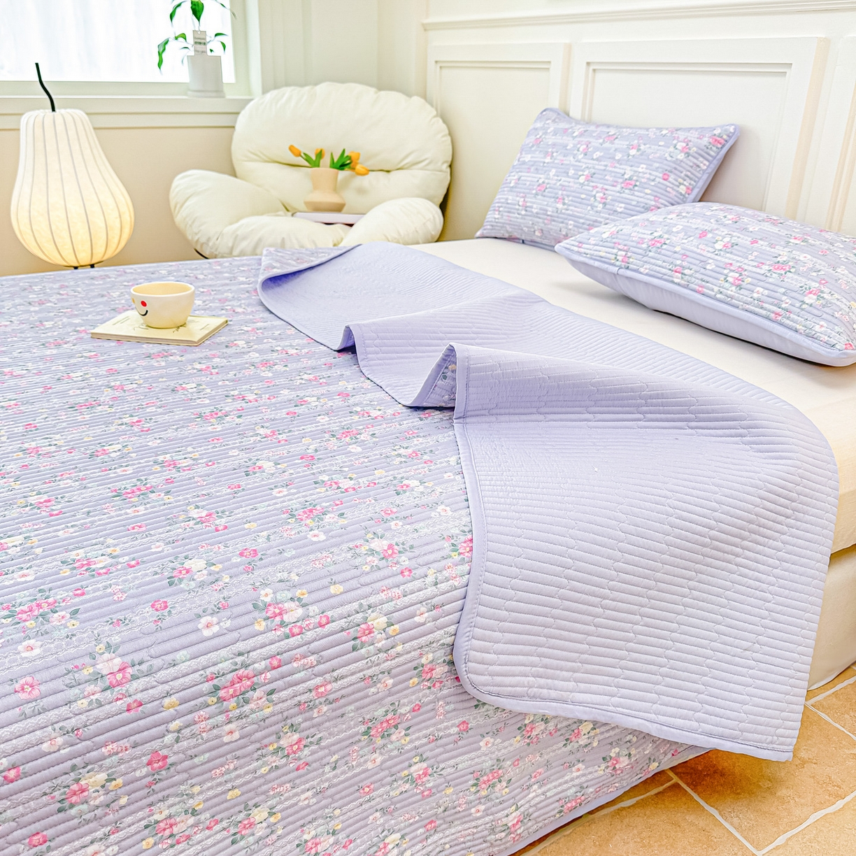 91家纺网 家纺一手货源 找家纺 橘夏家纺 2025新款莱赛尔天丝轻奢风多功能枕套单品枕套枕套单件 梦幻-紫