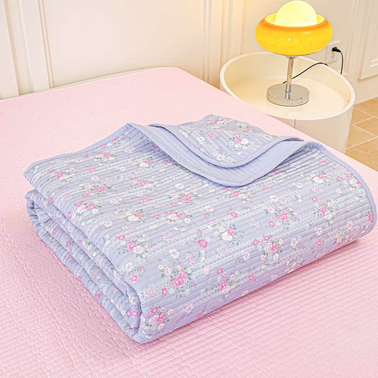 91家纺网 家纺一手货源 找家纺 橘夏家纺 2025新款莱赛尔天丝轻奢风多功能枕套单品枕套枕套单件 梦幻-紫