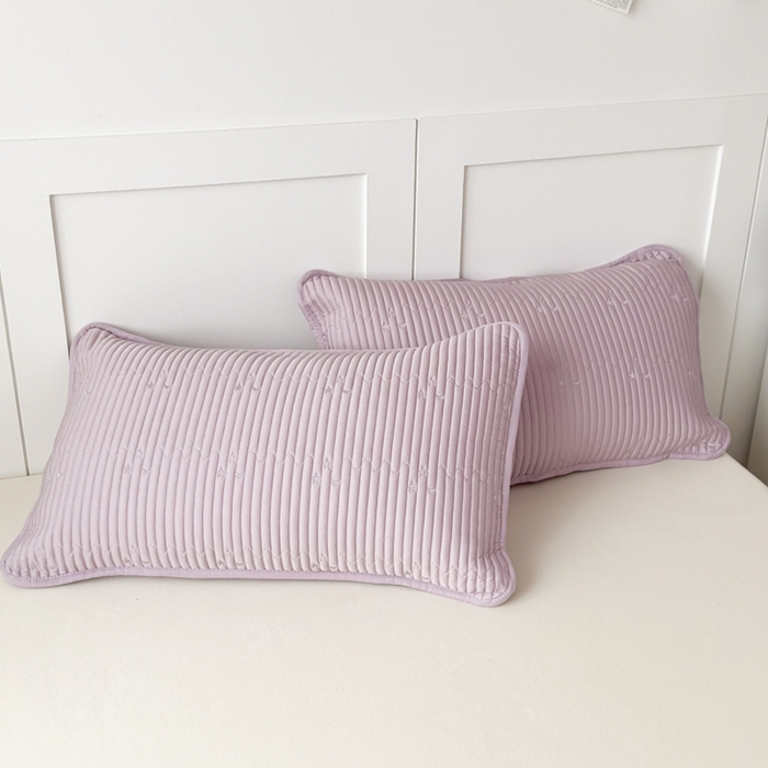 橘夏家纺 2025新款夏季凉感莱赛尔天丝轻奢风金典款多功能单枕套单品枕套枕套单件 星月-雪青紫