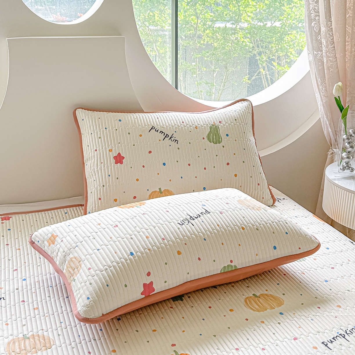 91家纺网 家纺一手货源 找家纺 （总）橘夏家纺 2025新款多功能全棉夹棉枕套单品枕套枕套单件