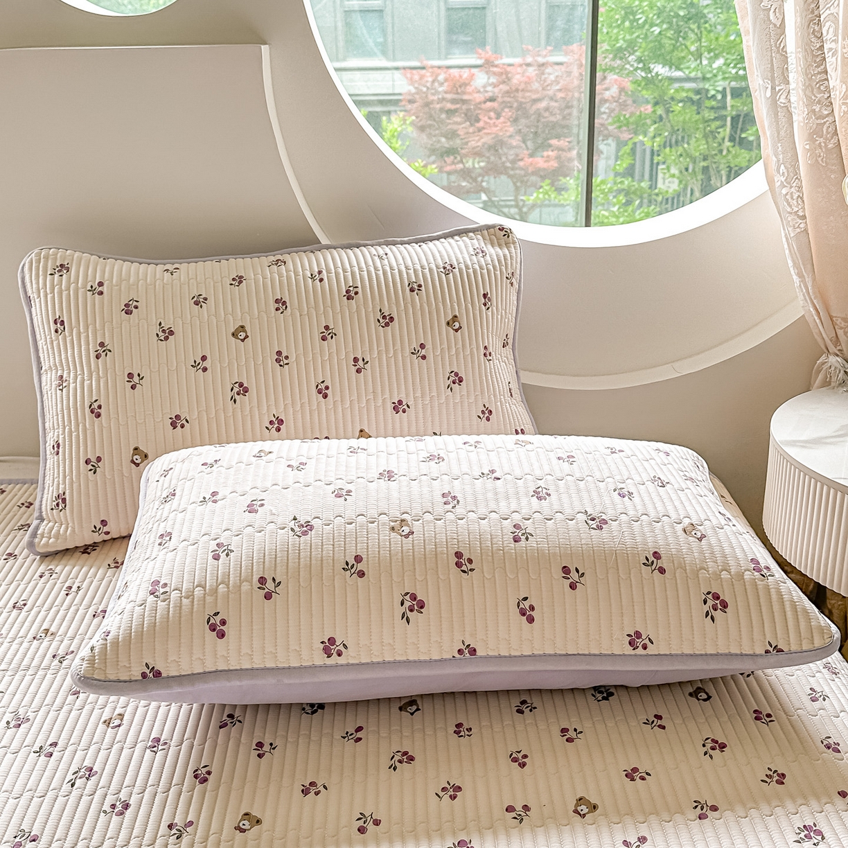 91家纺网 家纺一手货源 找家纺 （总）橘夏家纺 2025新款多功能全棉夹棉枕套单品枕套枕套单件