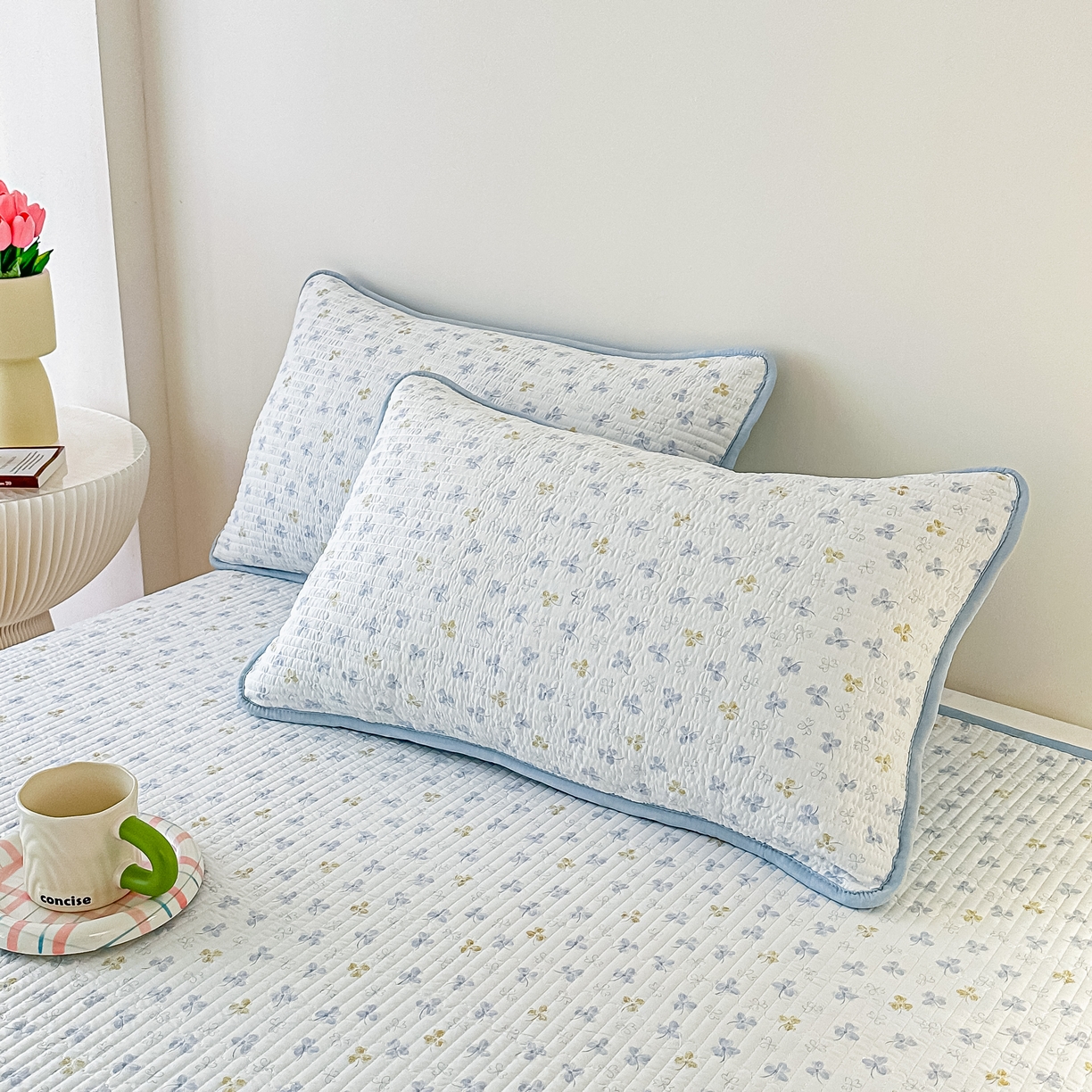 91家纺网 家纺一手货源 找家纺 （总）橘夏家纺 2025爆款棉感珍珠绸印花枕套单品枕套枕套单件