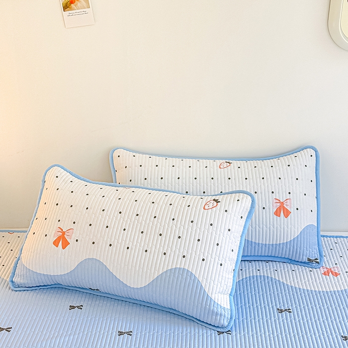 91家纺网 家纺一手货源 找家纺 （总）橘夏家纺 2025新款双层纱小云棉多功能枕套-自由空间