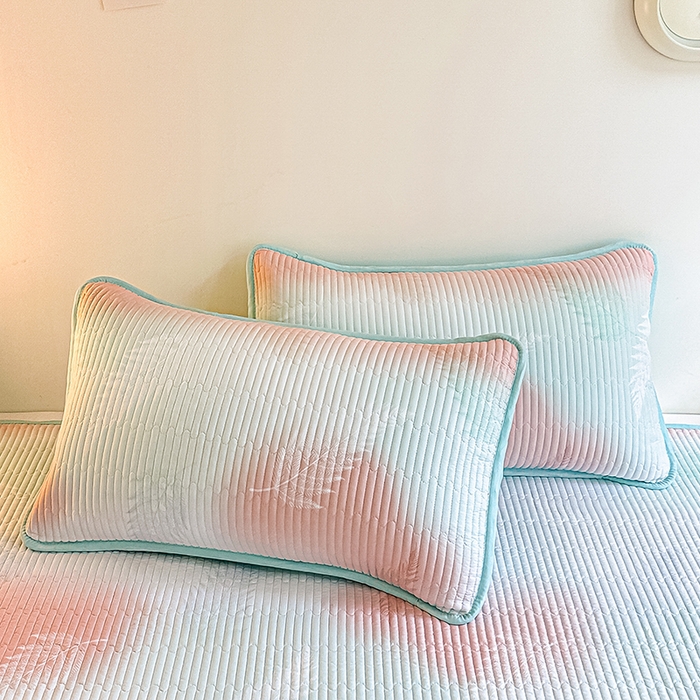 91家纺网 家纺一手货源 找家纺 （总）橘夏家纺 2025新款双层纱小云棉床盖单枕套