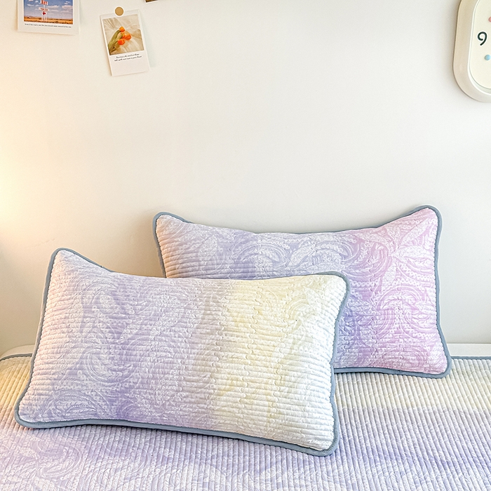 （总）橘夏家纺 2025新款双层纱小云棉床盖单枕套