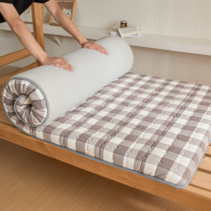 91家纺网 家纺一手货源 找家纺 （总）暖季2025新款A类无印风学生款 棉花床垫