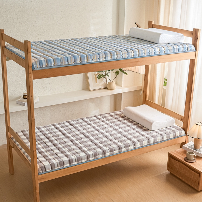 91家纺网 家纺一手货源 找家纺 （总）暖季2025新款A类无印风学生款 棉花床垫