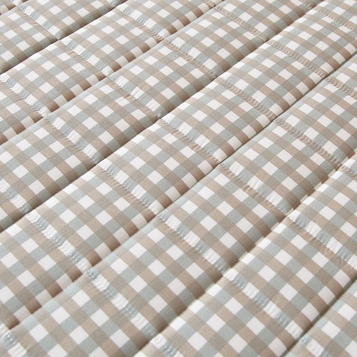 91家纺网 家纺一手货源 找家纺 暖季2025新款A类无印风学生款 棉花床垫 绿小格