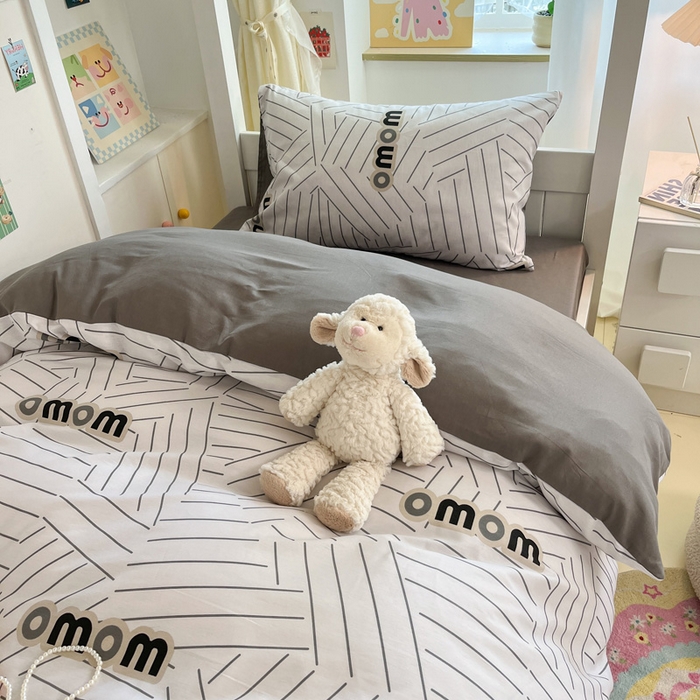 91家纺网 家纺一手货源 找家纺 （总）雅居纺家纺 2025新款全棉纯棉印花系列学生宿舍三四件套上下铺三件套