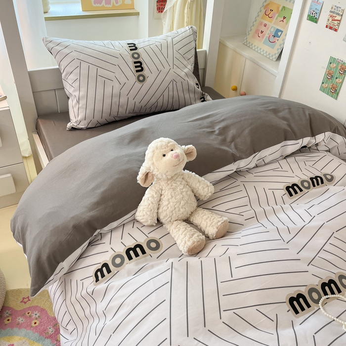 91家纺网 家纺一手货源 找家纺 （总）雅居纺家纺 2025新款全棉纯棉印花系列学生宿舍三四件套上下铺三件套