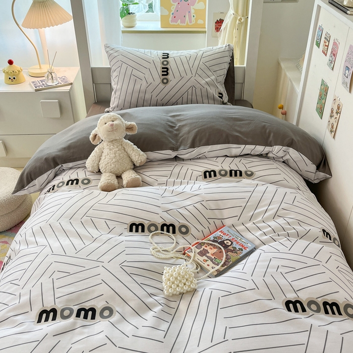 91家纺网 家纺一手货源 找家纺 （总）雅居纺家纺 2025新款全棉纯棉印花系列学生宿舍三四件套上下铺三件套