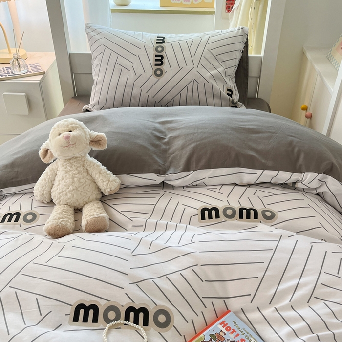 91家纺网 家纺一手货源 找家纺 （总）雅居纺家纺 2025新款全棉纯棉印花系列学生宿舍三四件套上下铺三件套